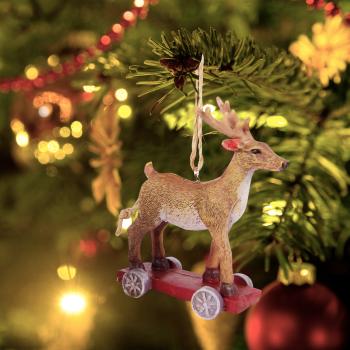 Preview: 2-piece set Christmas tree ornaments deer & horse