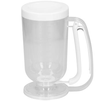 Preview: Handlicher Teigportionierer 900ml mit Messskala: Präziser Teig-Dosierer für Pfannkuchen, Waffeln, Muffins, Cupcakes & mehr - Für saubere Ergebnisse