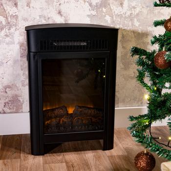 Preview: Elektrokamin 1800W - Heizgerät mit Realistischem LED Flammeneffekt: mit Thermostat, Überhitzungsschutz & Fernbedienung für gemütliche Wärme