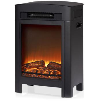 Preview: Elektrokamin 1800W - Heizgerät mit Realistischem LED Flammeneffekt: mit Thermostat, Überhitzungsschutz & Fernbedienung für gemütliche Wärme