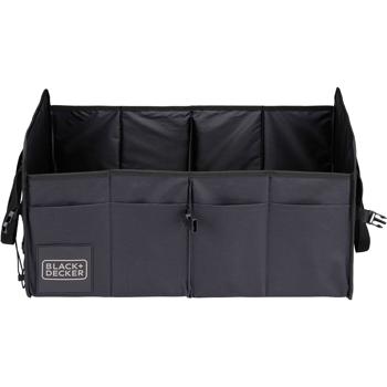 Organisateur De Coffre Voiture Avec Couvercle - 68x29x31 Cm - Cuir Imperméable, Poignée Rétractable - Pour SUV, Berline, Fourgon