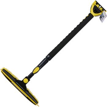 Grattoir à glace & balai à neige télescopiques 2‑en‑1 professionnels 85–146 cm : grattoir à glace extensible pour voiture, SUV, van et camion – enlèvement efficace de la neige et de la glace