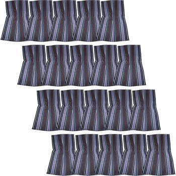 Preview: 20er-Set Grubentuch 100% Baumwolle: Saugstarkes Geschirrtuch & Mehrzwecktuch, lila-schwarz - Robustes Trockentuch für Haushalt & Gastronomie