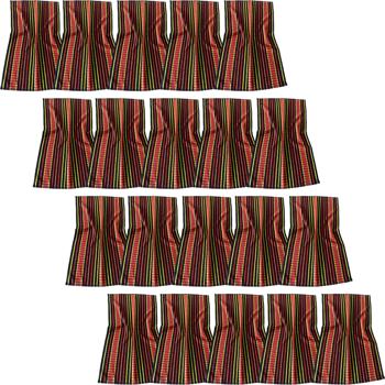 20er-Set Grubentuch 100% Baumwolle: Saugstarkes Geschirrtuch & Mehrzwecktuch, rot-schwarz - Robustes Trockentuch für Haushalt & Gastronomie