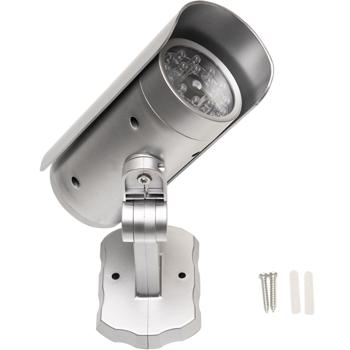 Preview: Überwachungskamera Attrappe mit Bewegungssensor und rotem Blinklicht, Batteriebetrieb, Sicherheits-Dummy Kamera in realistischem Design