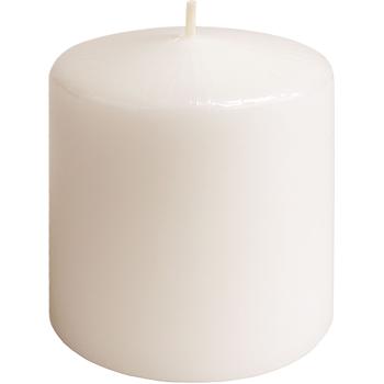 Preview: Set of 4 cream pillar candles – rustic wax candle, Ø 7 x 10 cm – long burning time for festive occasions, Advent, Christmas or atmospheric decoration