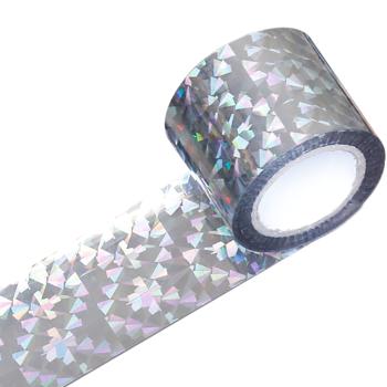Preview: Set 2 nastri dissuasori riflettenti per uccelli 45 m x 5 cm – Allontanamento efficace tramite riflessi di luce e movimento – Nastri senza chimica per giardino e balcone