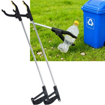 Preview: Set of 2 reachers 76 cm – Ergonomic grabber with magnetic tip and 360° rotatable head – For seniors, picking up items, litter collection, the garden & more