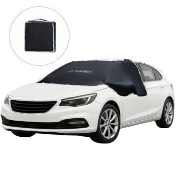 Preview: Car window cover with side window protection 270 x 94 cm – Optimal protection against ice, snow and heat, stable magnetic fastening – No more ice scraping