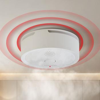 Preview: Rilevatore di fumo WiFi con notifiche via app – allarme incendio smart connesso secondo EN 14604 con allarme da 85 dB e batteria CR123A con durata di 5 anni