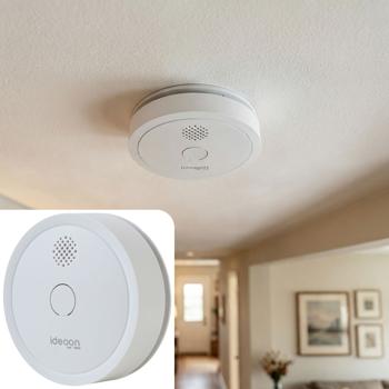 Rilevatore di fumo WiFi con notifiche via app – allarme incendio smart connesso secondo EN 14604 con allarme da 85 dB e batteria CR123A con durata di 5 anni