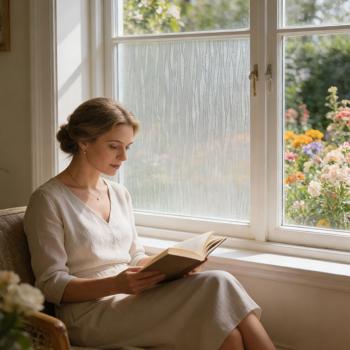 Preview: 3D privacy film wave design for windows 45 x 200 cm – static-cling window privacy film with UV protection – reusable decorative film