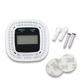 Preview: Digital carbon monoxide detector, CO alarm with LCD display, visual & acoustic warning signal, DIN EN 50291 certified