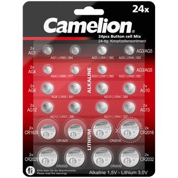 Knopfzellen 24er Set, AG & CR Lithium, 1,5V Batterien für Uhren, Taschenlampen, Taschenrechner, Spielzeug & andere Kleingeräte