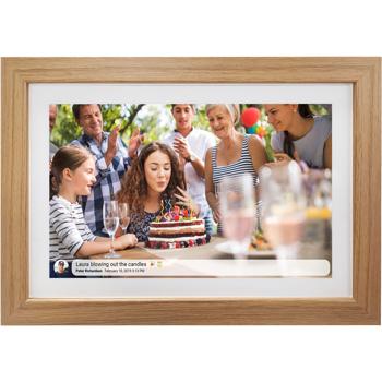 10,1 Zoll Wi-Fi Digitaler Bilderrahmen Hellholz: Foto-Teilen per Frameo App, IPS Touchscreen,16 GB Speicher – ideales Geschenk für Familie & Freunde