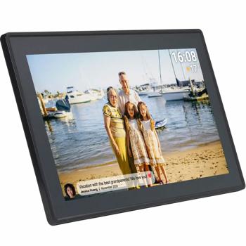 Preview: 15,6 Zoll Wi-Fi Digitaler Bilderrahmen mit Frameo App-Steuerung: Full-HD IPS Touchscreen, 16 GB Speicher – Fotos & Videos teilen jederzeit & überall