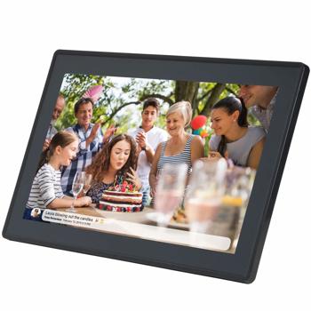 Preview: 15,6 Zoll Wi-Fi Digitaler Bilderrahmen mit Frameo App-Steuerung: Full-HD IPS Touchscreen, 16 GB Speicher – Fotos & Videos teilen jederzeit & überall