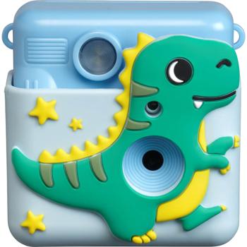 Preview: Super appareil photo instantané imprimante 20MP pour enfants bleu avec coque en silicone : vidéo 1080P & 4 jeux – le meilleur appareil photo numérique pour développer créativité et apprentissage de la photo
