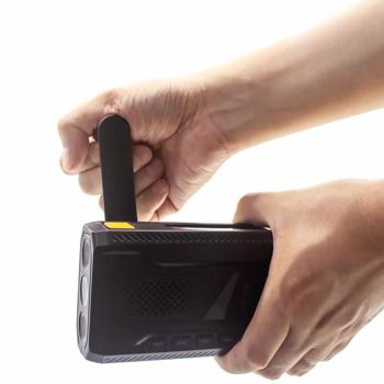 Preview: DAB+/FM Solar Kurbelradio mit SOS-Funktion & Warnmeldungen: 2000mAh Powerbank, Taschenlampe, Akku & USB - Ideal für Outdoor, Camping & Vorsorge