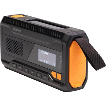 Preview: DAB+/FM Solar Kurbelradio mit SOS-Funktion & Warnmeldungen: 2000mAh Powerbank, Taschenlampe, Akku & USB - Ideal für Outdoor, Camping & Vorsorge