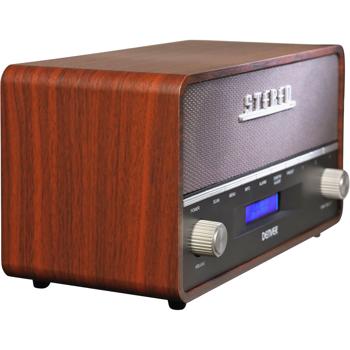 Preview: Fantastic retro DAB+/FM digital radio with Bluetooth: stylish clock radio with AUX - great sound & modern 2x5W hi-fi quality