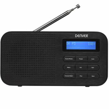 Preview: Radio numérique compacte DAB+/FM, noire : réveil, son cristallin, portable et compacte – parfaite pour la cuisine, le salon et la chambre