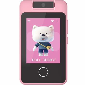 Preview: Kinder Media Player Rosa, Touchscreen & drehbare 48MP Kamera: Lernspiel-Konsole & MP3/Video-Player mit erweiterbarem 128GB Speicher - Ideales Geschenk