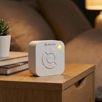 Preview: Macchina del rumore bianco – rumore bianco per un sonno e un relax calmanti – 9 suoni naturali, luce, timer, batteria 50h – aiuto ideale per addormentarsi