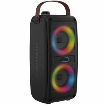 Preview: Enceinte Bluetooth 100 W, effets lumineux RGB, boîte à musique portable – Parfaite pour les fêtes, l’extérieur, le karaoké et la maison