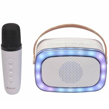 Bluetooth Lautsprecher 100W Karaoke Box mit Mikrofon & LED Lichtshow: Tragbarer Partylautsprecher, Top Sound & Bass, AUX/USB/MicroSD - Ideal für Party