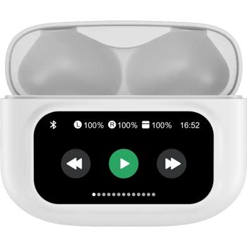 Preview: Wireless In-Ear Kopfhörer: Intuitiver LCD Touchscreen, ANC, 4-Mic ENC für kristallklare Anrufe, 6-7h Akku – Perfekt für Business, Sport & Reisen