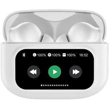 Wireless in-ear headphones: intuitive LCD touchscreen, ANC, 4-mic ENC ...