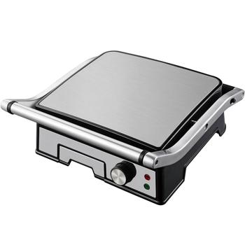 Preview: Grill a contatto potente da 2000 W con rivestimento antiaderente – ideale come pratico grill da tavolo per bistecche succose e sandwich