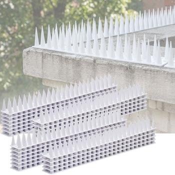 24er Set Taubenspikes Weiss 10,8m - Effektive Vogelabwehr aus Polycarbonat - 3-reihige Abwehrspikes gegen Tauben, Möwen, Marder, Katzen & Eichhörnchen