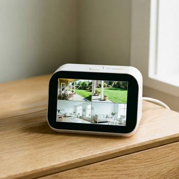 Preview: Set mini caméra de surveillance professionnel : caméra extérieur 3MP HD ultra nette avec moniteur tactile, app intelligente, rotation 355°, audio bidirectionnel et puissante vision nocturne