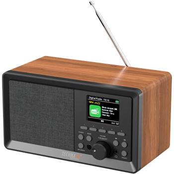 Preview: Retro DAB+ Radio: Digitalradio mit Bluetooth, Wecker, USB, AUX & Fernbedienung - Edles Küchenradio & Tischradio mit Top-Sound
