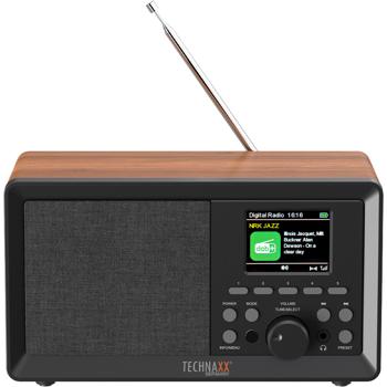 Preview: Retro DAB+ Radio: Digitalradio mit Bluetooth, Wecker, USB, AUX & Fernbedienung - Edles Küchenradio & Tischradio mit Top-Sound