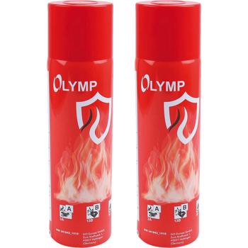 Preview: Set of 2 fire extinguishing sprays (500 ml) for kitchen, home, car – universal fire extinguisher, easy to use, cools effectively, tested according to BS 6165:2002 – maximum safety