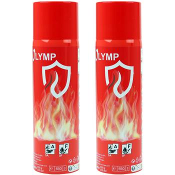 2er-Set Feuerlösch Spray (500ml) für Küche, Haus, Camping – Universal Feuerlöscher, Einfache Bedienung, Kühlt effektiv, Geprüft nach BS 6165:2002 – Maximale Sicherheit