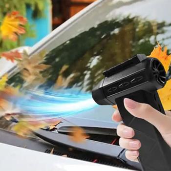 Preview: Cordless hand blower 110,000 rpm, powerful mini leaf blower with USB‑C & LED, 6000 mAh air duster dust blower for PC, car, keyboard cleaning and more