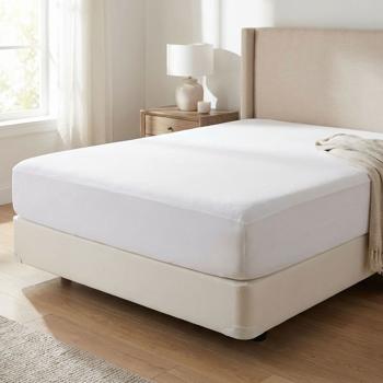 Preview: Drap-housse premium pour lit boxspring & lit à eau - blanc, 140-160x220 cm - 190 g/m2 coton/élasthanne - hauteur de bonnet 40 cm - Oeko-Tex - sans repassage & doux
