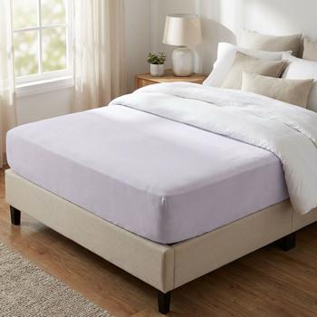 Preview: Drap-housse premium pour lit boxspring & lit à eau - argent, 140-160x220 cm - 190g/m2 coton/élasthanne - bonnet 40cm - Oeko-Tex - sans repassage & doux