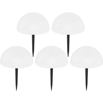 Preview: Stilvolle Solar-Leuchten im 10er-Set mit Farbwechsel und warmweissem LED-Licht - LED Solarlampen für Garten, Balkon, Terrasse & Party