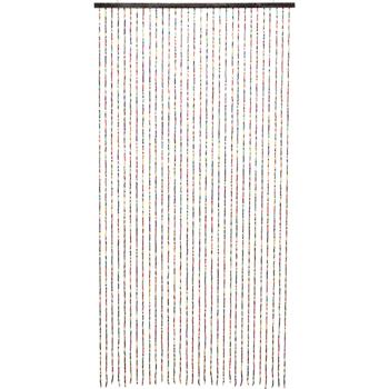 Preview: Lot de 2 rideaux de porte 90x180 cm avec 31 rangées de perles en bambou colorées – séparateur décoratif pour une ambiance de vie chaleureuse – véritable accroche‑regard pour chaque passage