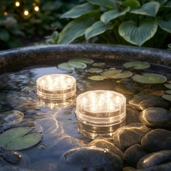 Set di 2 lampade LED per laghetto con telecomando: luce subacquea d’atmosfera con cambio di colore per giardino, piscina e fontana