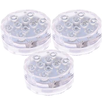 Preview: Set di 3 lampade LED per laghetto con telecomando: luce subacquea d’atmosfera con cambio di colore per giardino, piscina e fontana