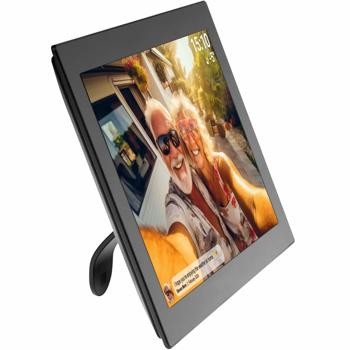 Preview: Smart 10.1“ Wi-Fi photo frame with Frameo app & IPS touchscreen, black – share videos & photos directly with your family, 16 GB storage