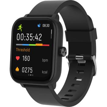 Preview: Waterproof GPS smartwatch with phone function, black: accurately measures heart rate & blood oxygen – top fitness watch for sport & everyday life