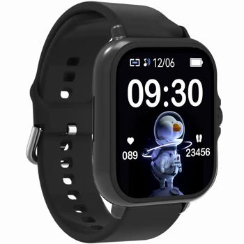 Preview: Bluetooth Smartwatch 1.44“: fitness tracker with heart rate measurement, phone function & full-touch display, fitness watch in black