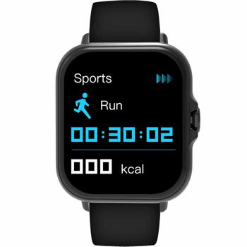 Preview: Bluetooth Smartwatch 1.44“: fitness tracker with heart rate measurement, phone function & full-touch display, fitness watch in black